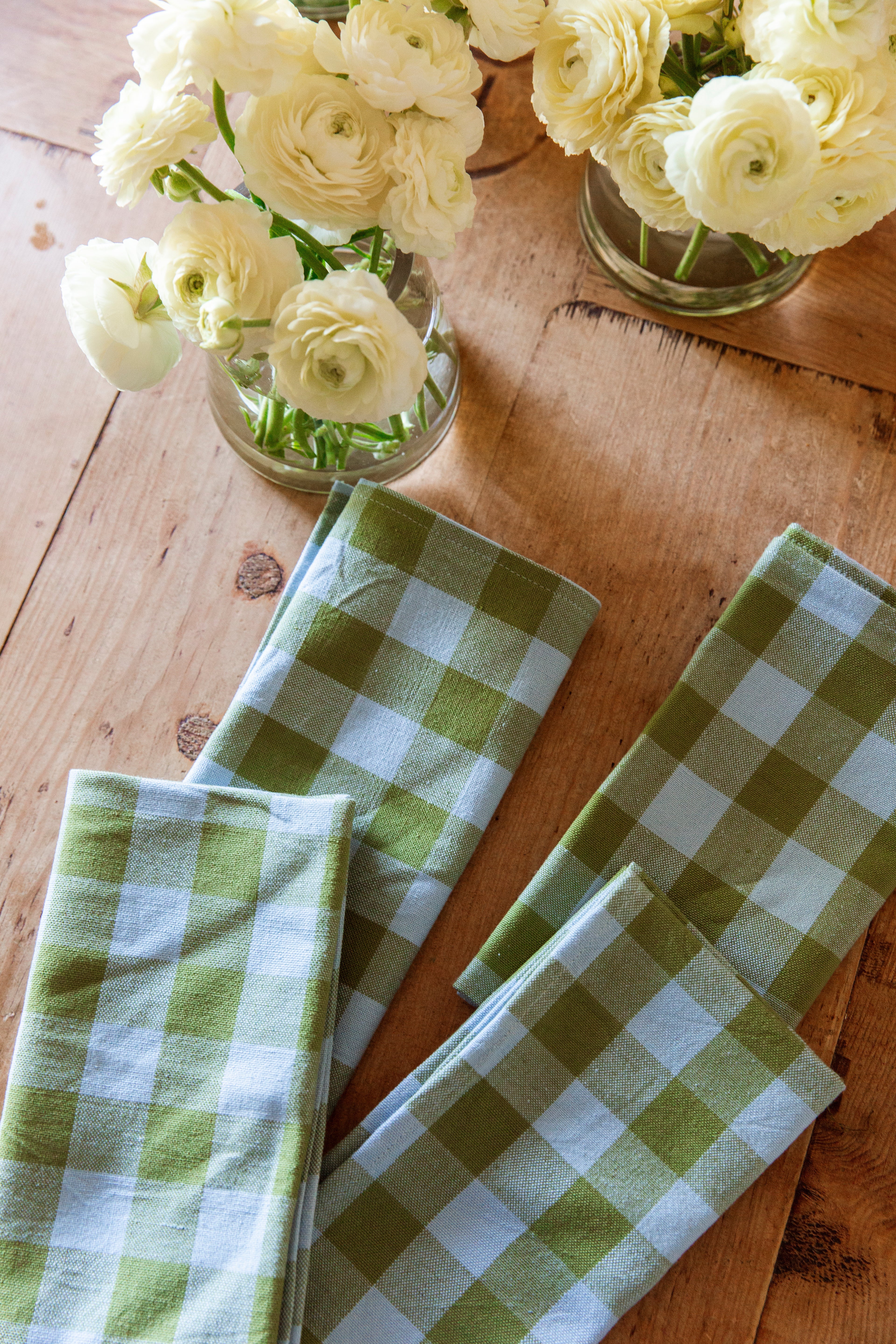 GINGHAM - Moss Napkins