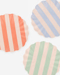 Stripy Reusable Bamboo Small Plates